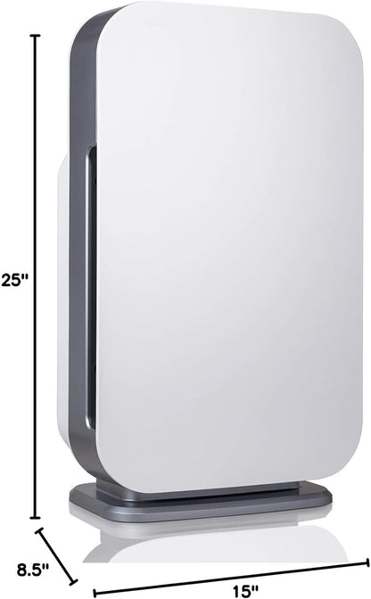Breathesmart Flex HEPA Air Purifier with Pure Filter - Efficiently Covers 700 Sq. Ft. in 30 Minutes and 1400 Sq. Ft. in 1 Hour, Ideal for Bedrooms and Home Offices - White